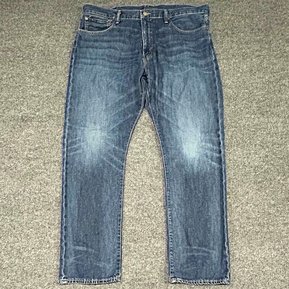 Polo Ralph Lauren Hampton Men’s Relaxed Straight Jeans Blue Denim Medium Wash